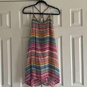 Charlie Jade Women’s Multi Color Striped Spaghetti Strap Dress